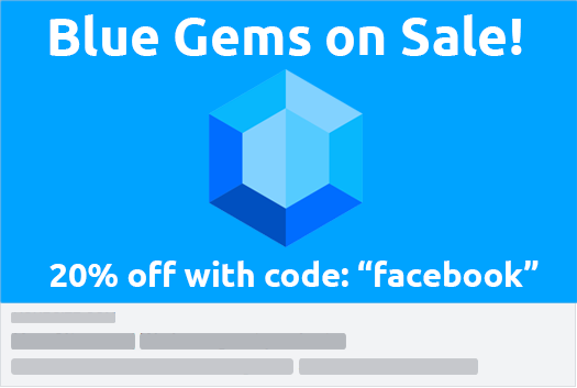 Sample generated OG card — blue promotional theme